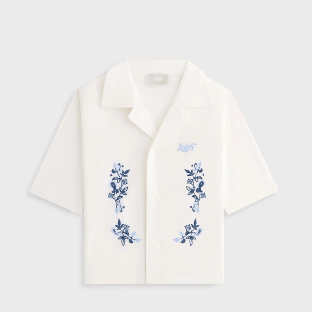 (Set) Kith Kids Novelty Thompson Camp Shirt & Shorts
